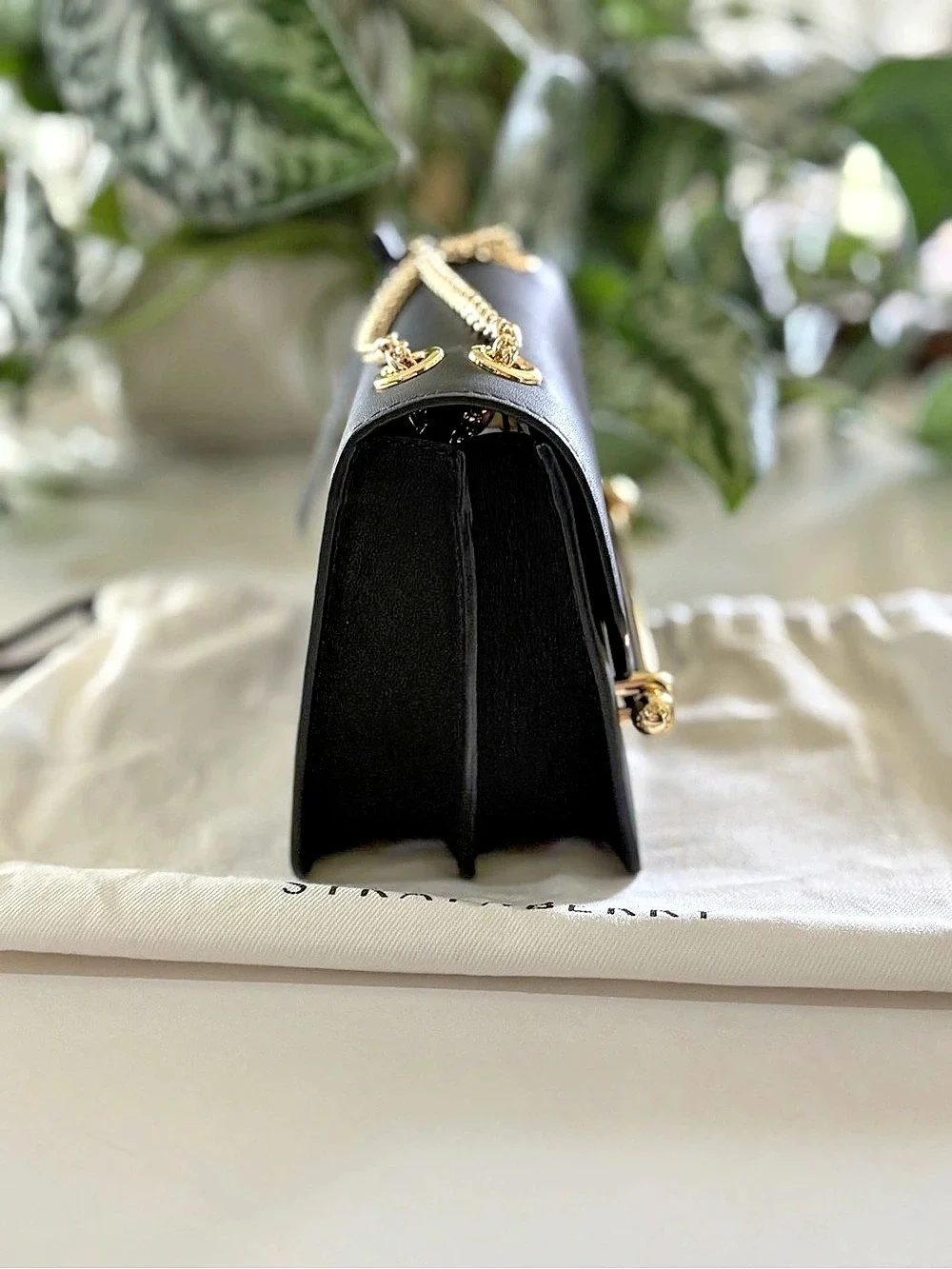 Strathberry East/West Mini Black Shoulder Bag NWT